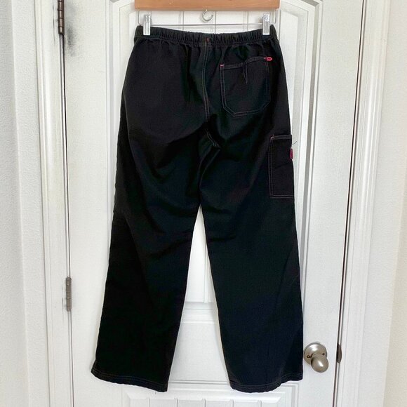 WonderWink WonderFLEX Faith Multi-Pocket Cargo Scrub Pant Black Size Small - Picture 5 of 8